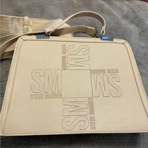 Steve Madden Beige Satchel